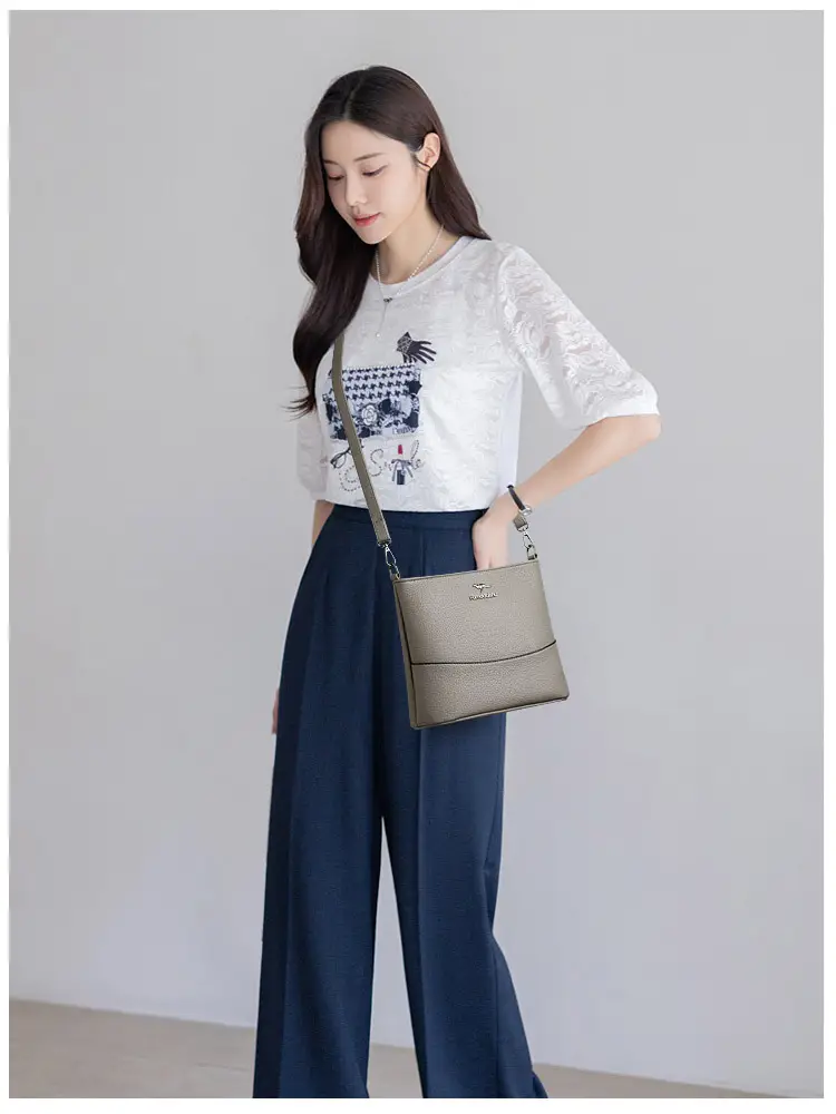 Women's Black Crossbody Bag Large Capacity New Shoulder Fashion — feature 9
