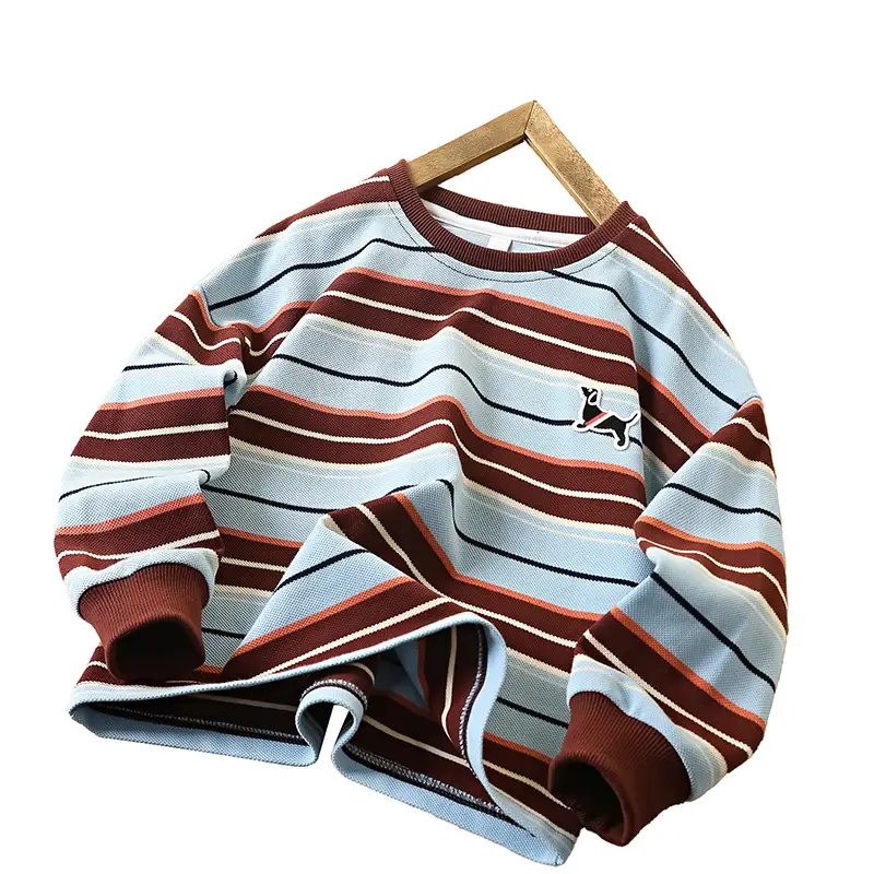 Boys Striped Cotton T-Shirts Medium Large 2026 - Image 9