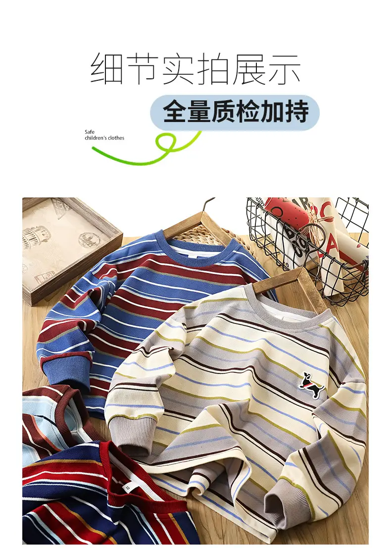 Boys Striped Cotton T-Shirts Medium Large 2026 — feature 12