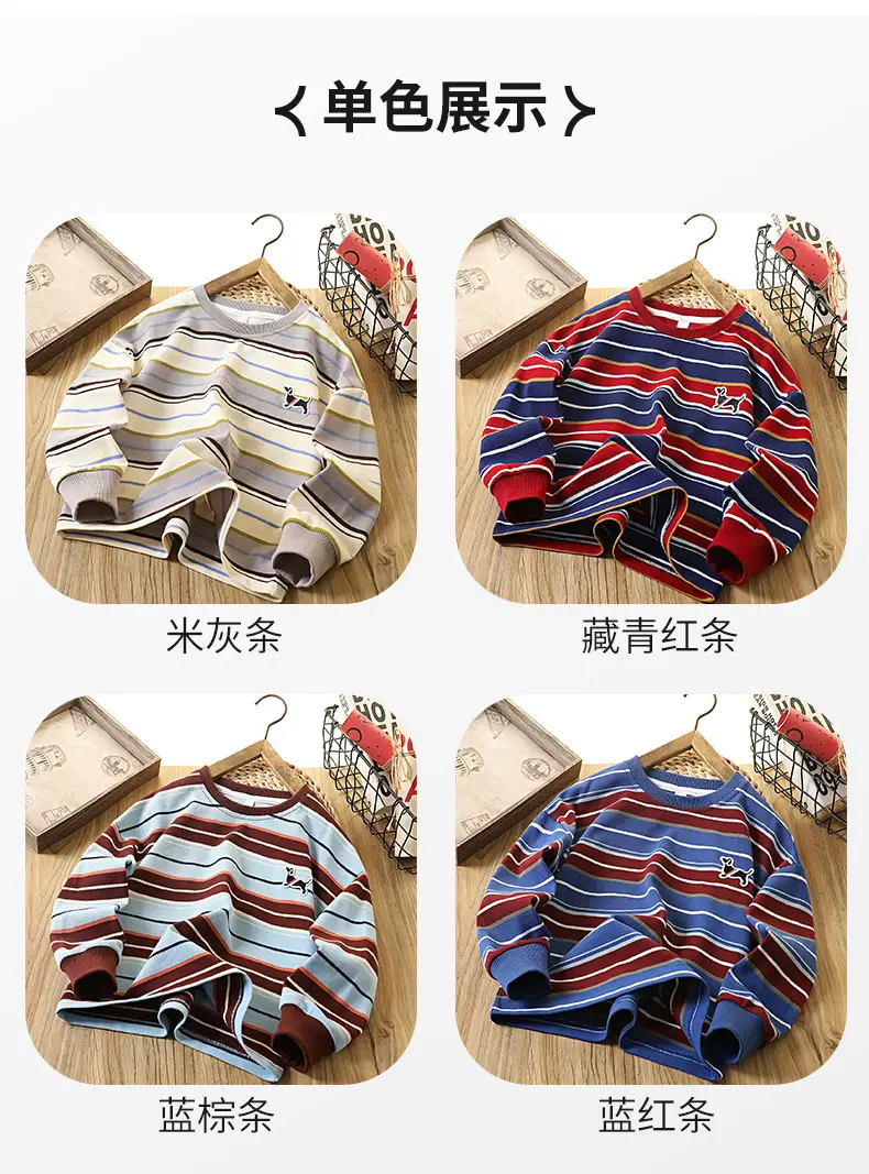 Boys Striped Cotton T-Shirts Medium Large 2026 — feature 7