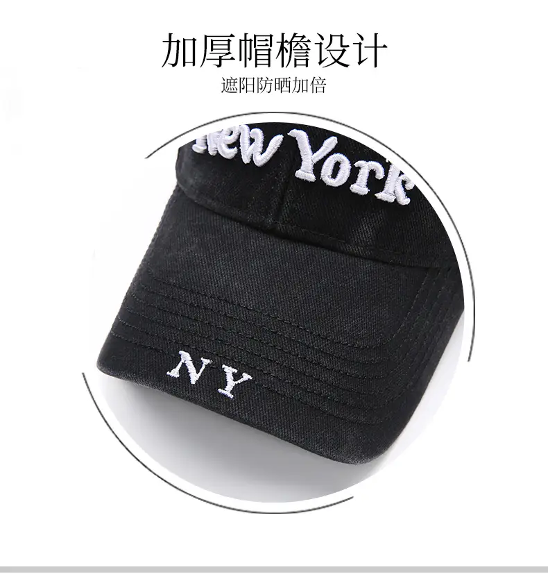 New York Embroidered Baseball Cap for Women Large Head — feature 12
