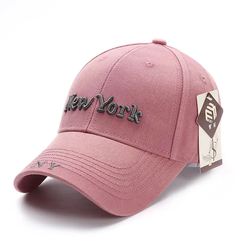 New York Embroidered Baseball Cap for Women Large Head - Image 2