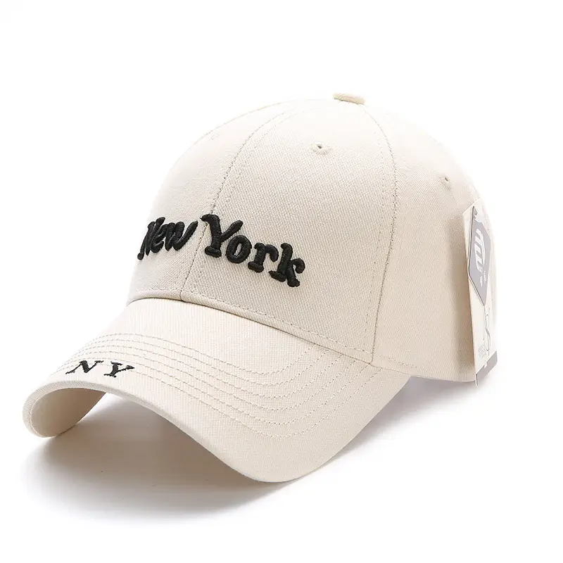 New York Embroidered Baseball Cap for Women Large Head - Image 3
