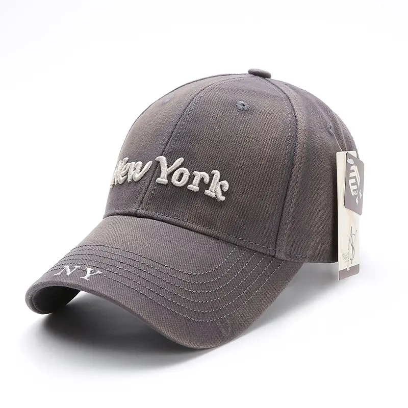 New York Embroidered Baseball Cap for Women Large Head - Image 6