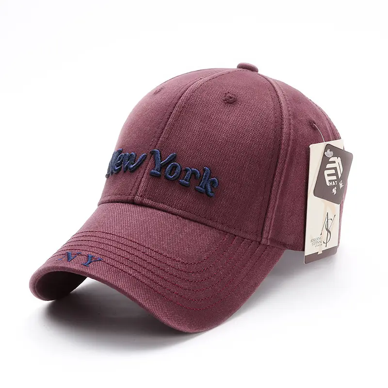 New York Embroidered Baseball Cap for Women Large Head - Image 7