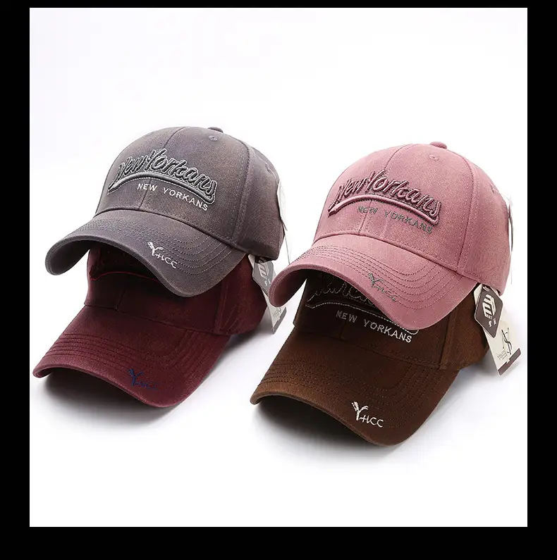 Korean Style Embroidered Baseball Cap for Women Men — feature 13