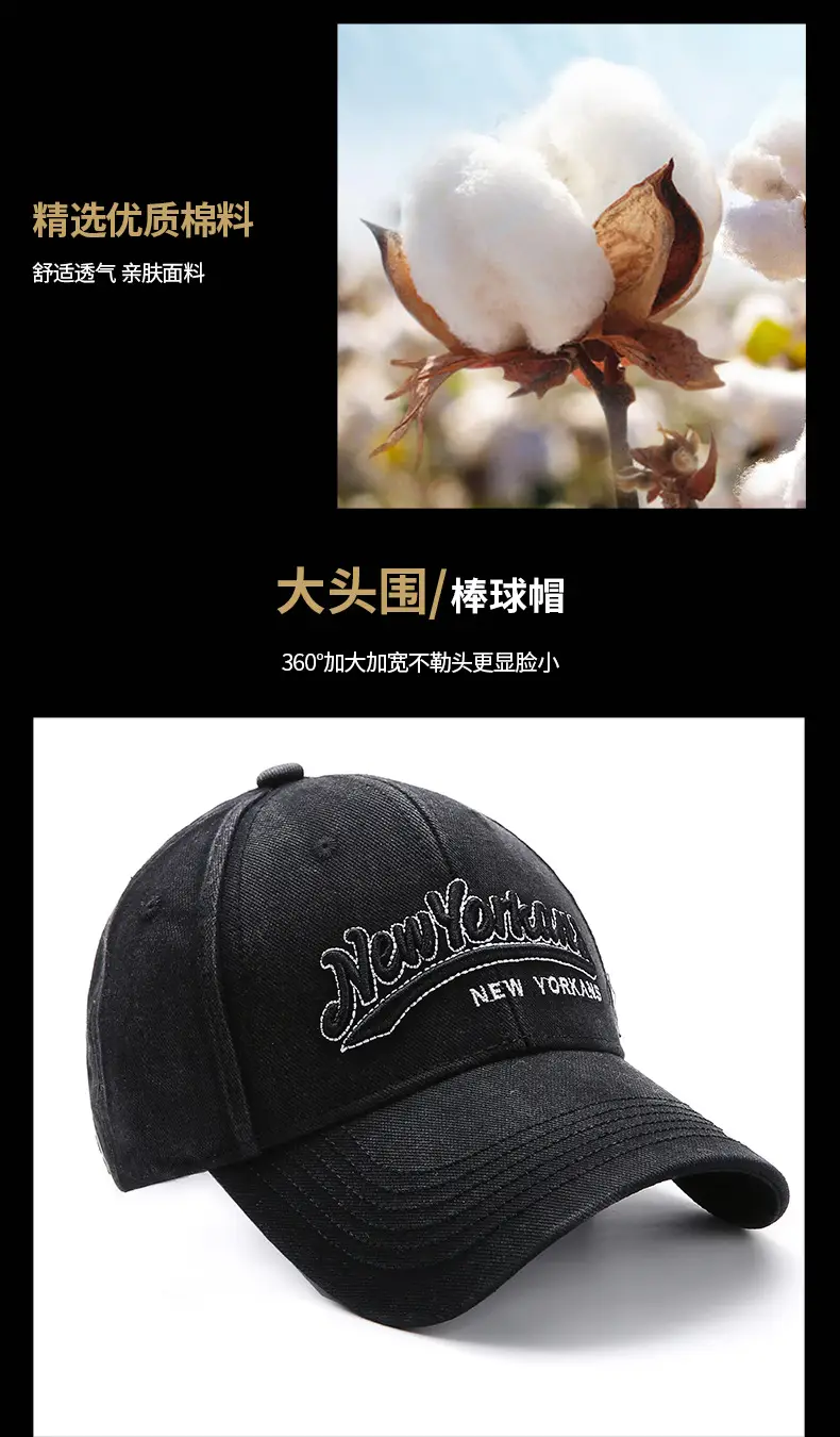 Korean Style Embroidered Baseball Cap for Women Men — feature 5