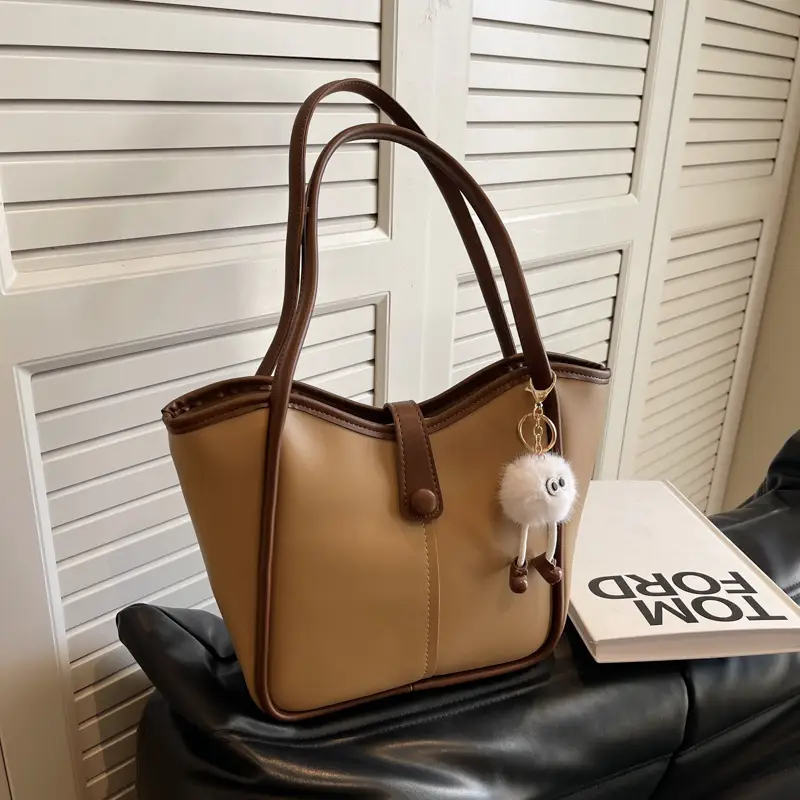 High-End Brown Leather Shoulder Bag 2025 New - Image 5