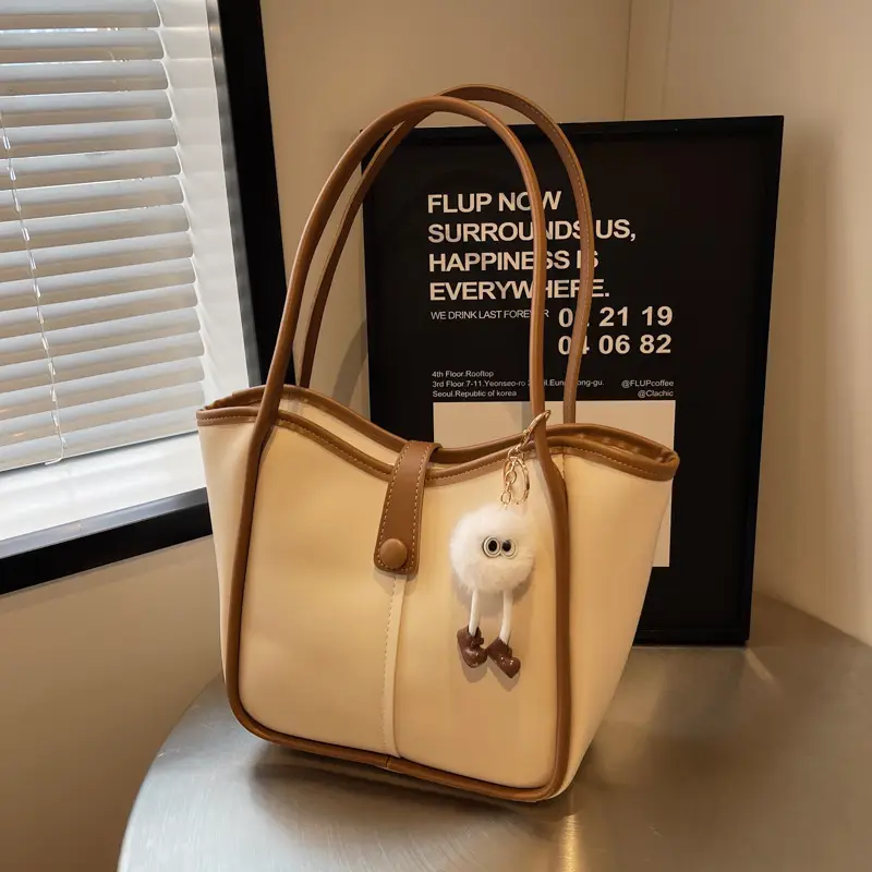 High-End Brown Leather Shoulder Bag 2025 New - Image 8