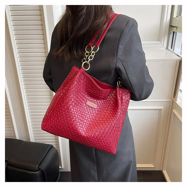 Green Woven Textured Shoulder Bag for Women — feature 19