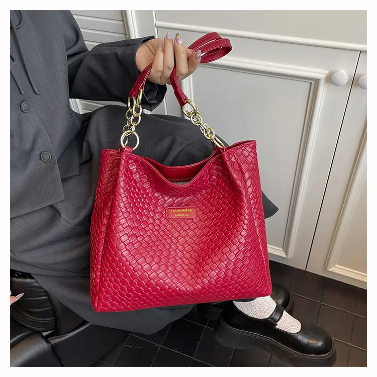 Green Woven Textured Shoulder Bag for Women — feature 22