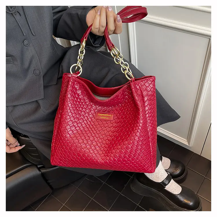 Green Woven Textured Shoulder Bag for Women — feature 23