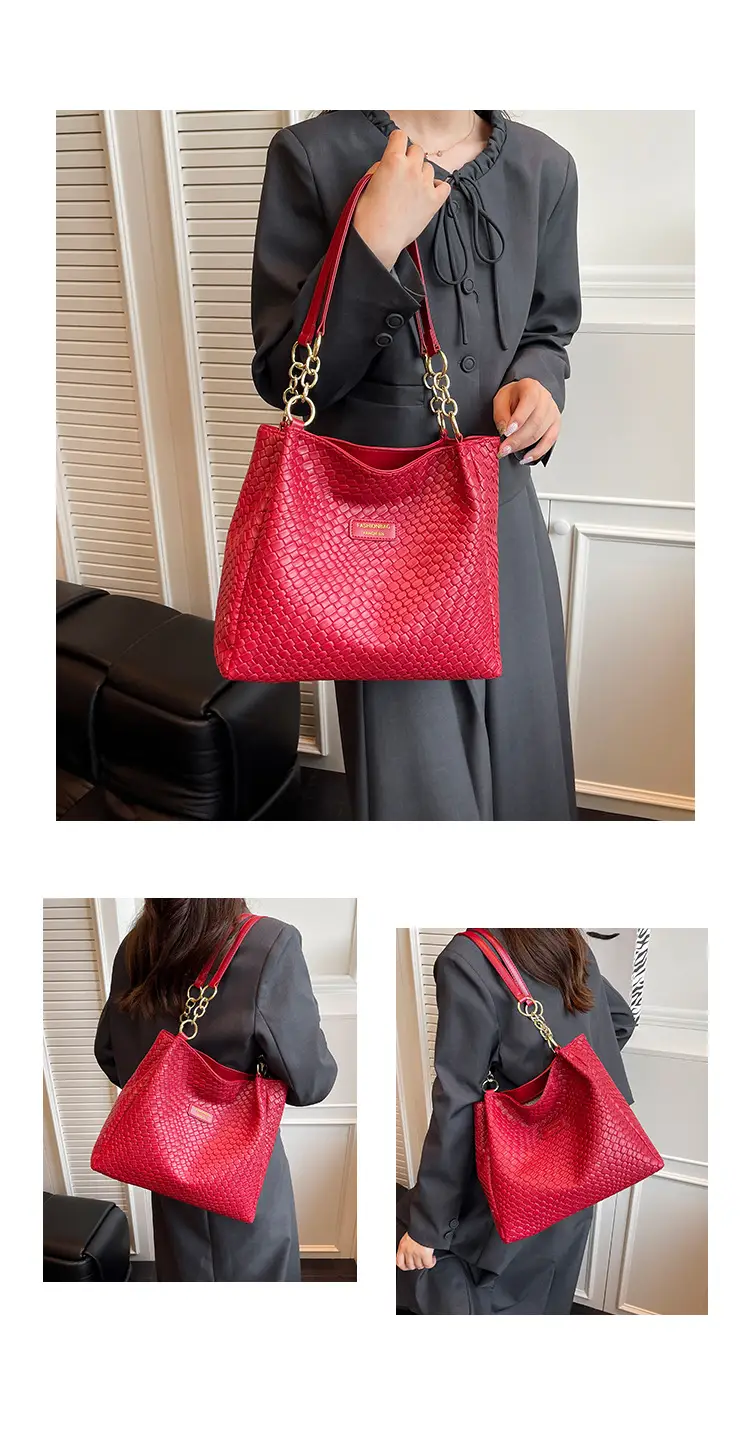 Green Woven Textured Shoulder Bag for Women — feature 8
