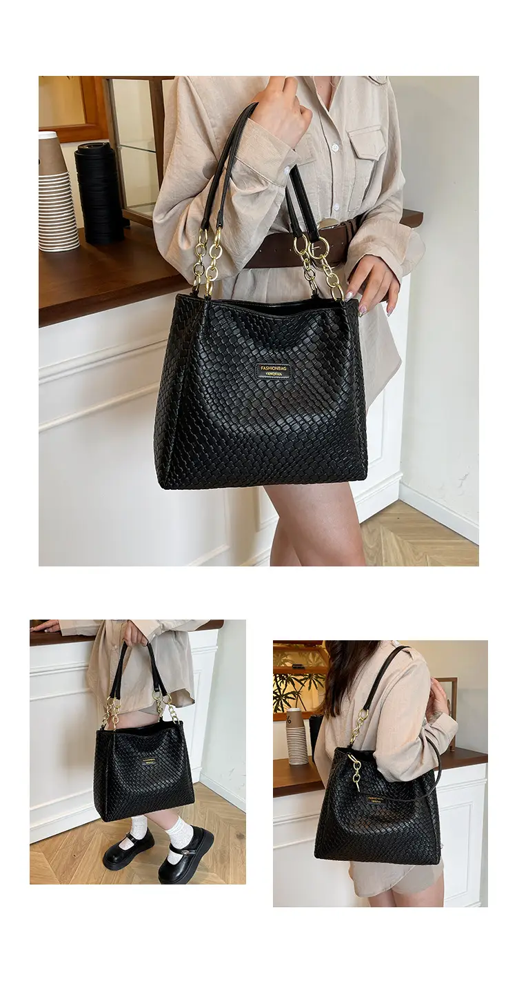 Green Woven Textured Shoulder Bag for Women — feature 9