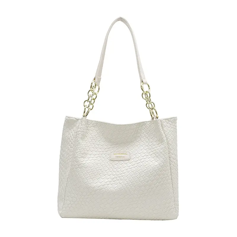 Green Woven Textured Shoulder Bag for Women - Image 2