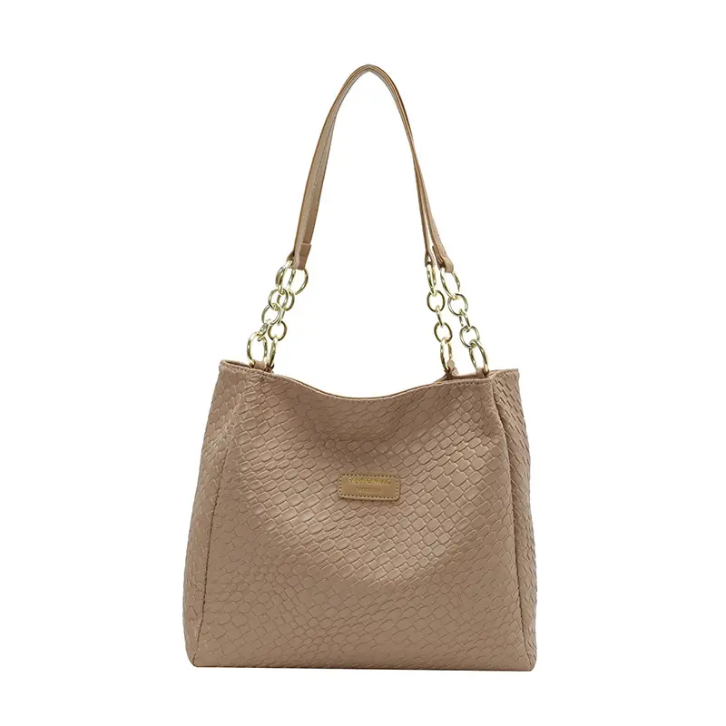 Green Woven Textured Shoulder Bag for Women - Image 3