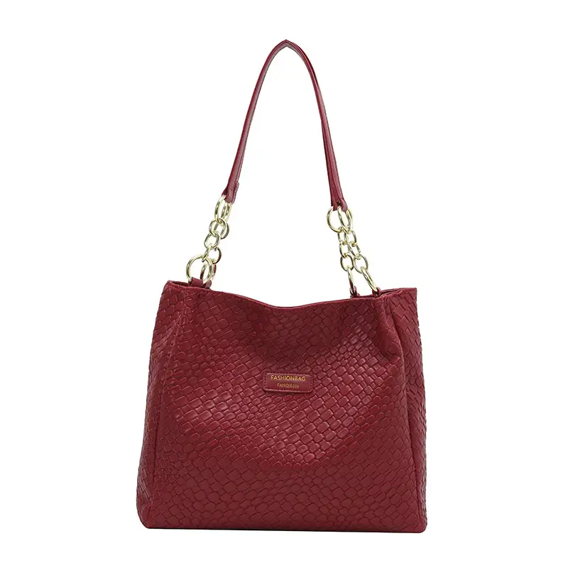 Green Woven Textured Shoulder Bag for Women - Image 6