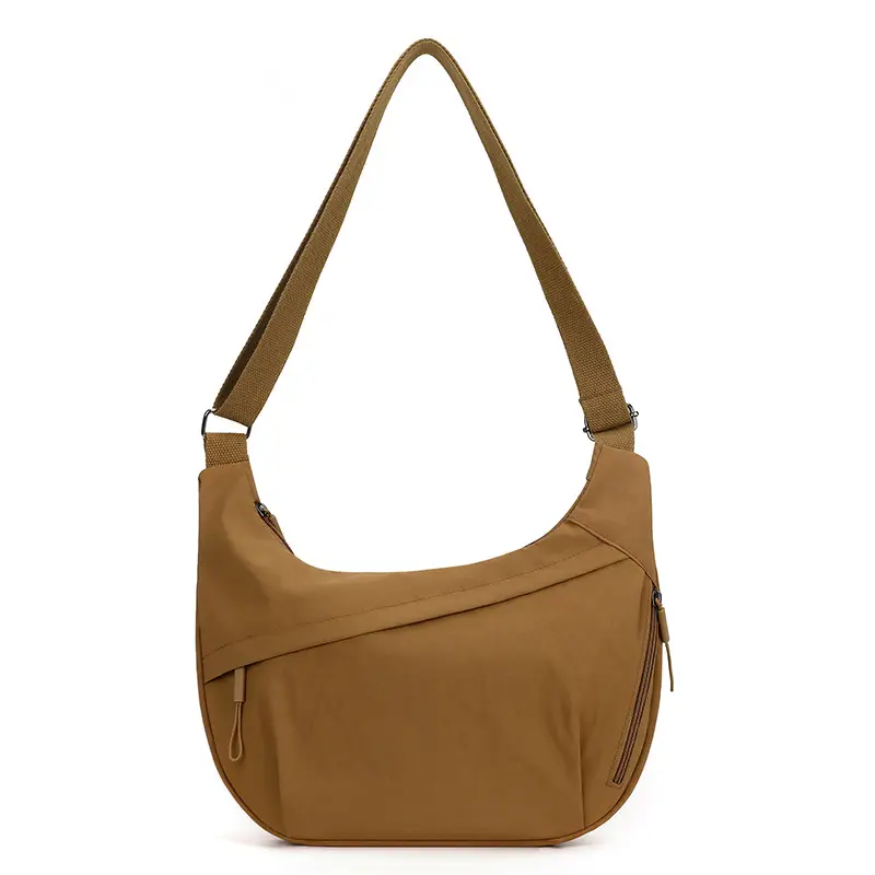 Brown Crossbody Bag Large Capacity Women Commuter Shoulder Bag