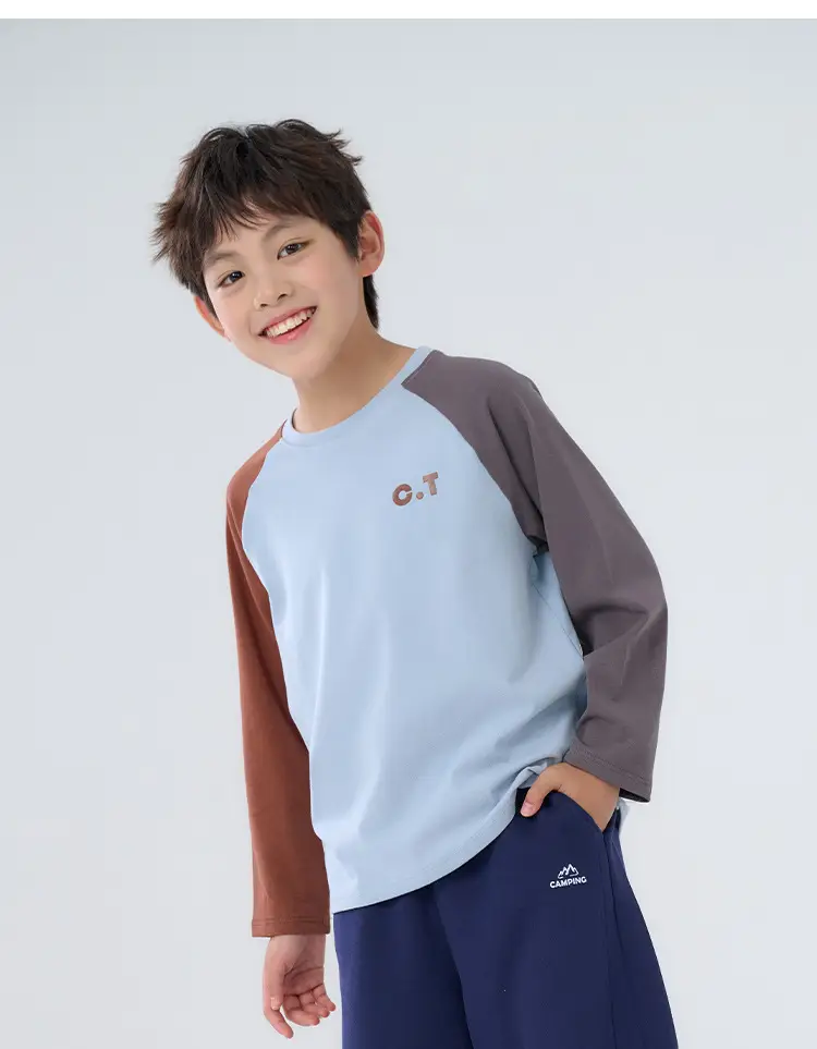 Cotton Long Sleeve T-Shirt for Boys Baby Tops with Infrared Heating — feature 23