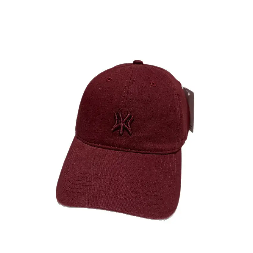 Unisex Embroidered Baseball Cap Maroon Spring Autumn Sun Protection - Image 10