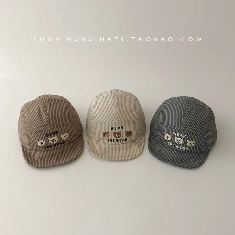 Baby Cap Bear Print Soft Bristle Baseball Hat - Image 7