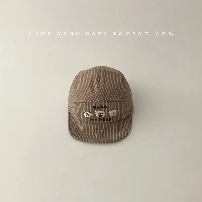 Baby Cap Bear Print Soft Bristle Baseball Hat — feature 11