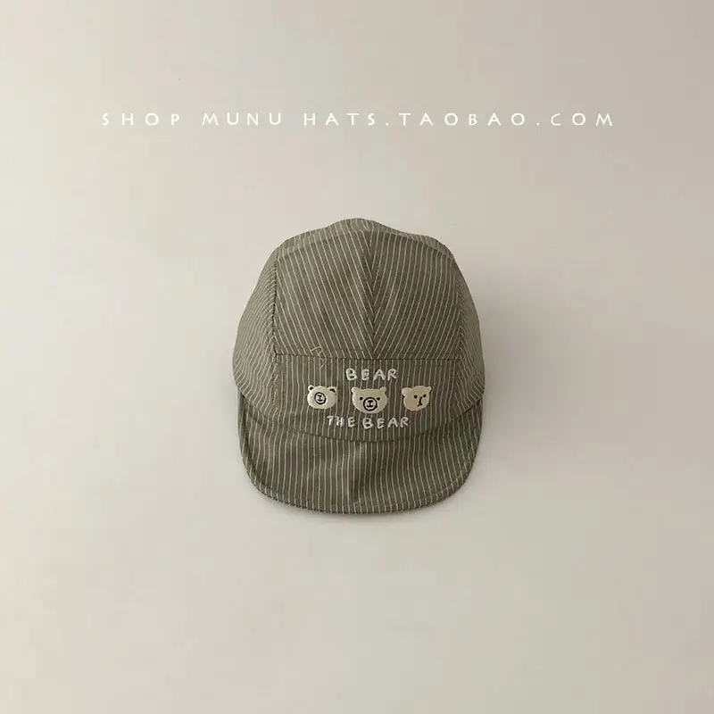 Baby Cap Bear Print Soft Bristle Baseball Hat - Image 4