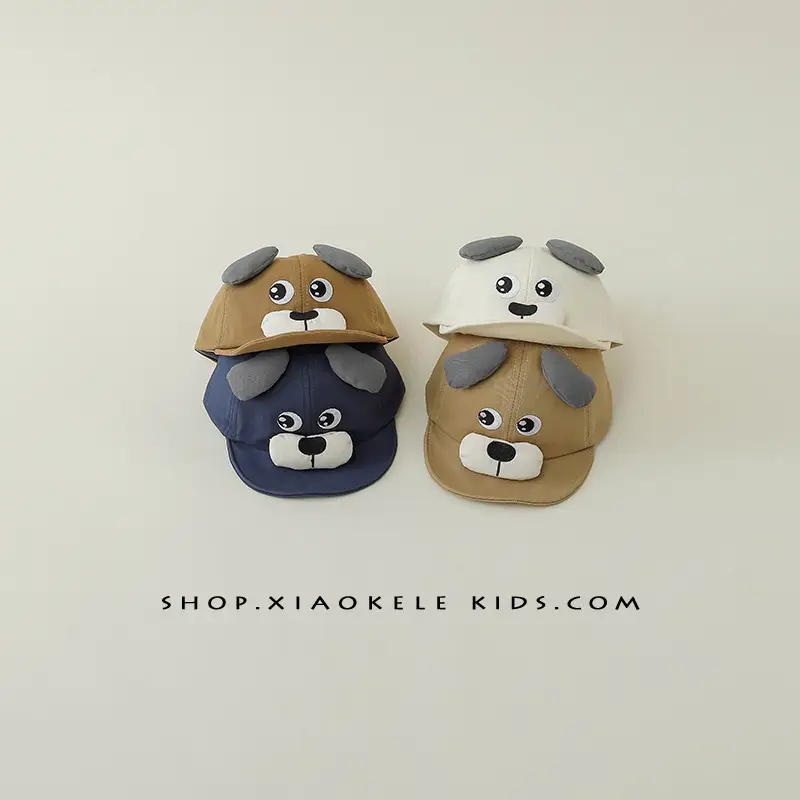 Cartoon Puppy Soft Brim Hat for Babies - Image 5