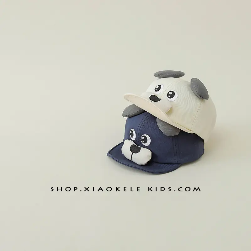 Cartoon Puppy Soft Brim Hat for Babies - Image 8