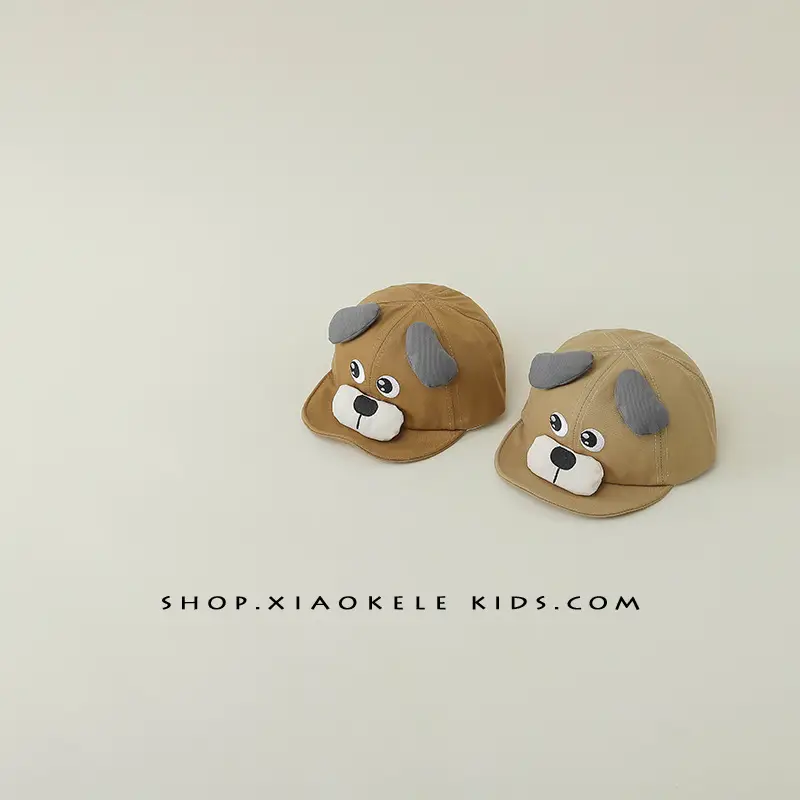 Cartoon Puppy Soft Brim Hat for Babies — feature 9