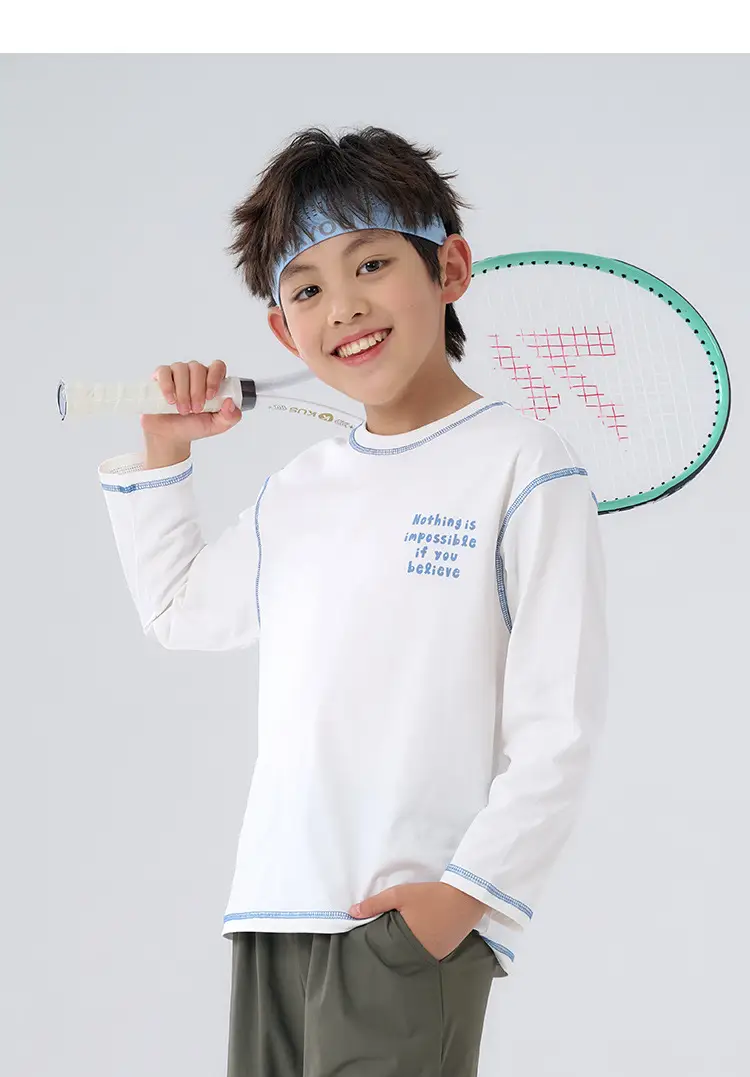 Kids Quick-Drying T-Shirt Cotton Breathable Sports Wear — feature 19