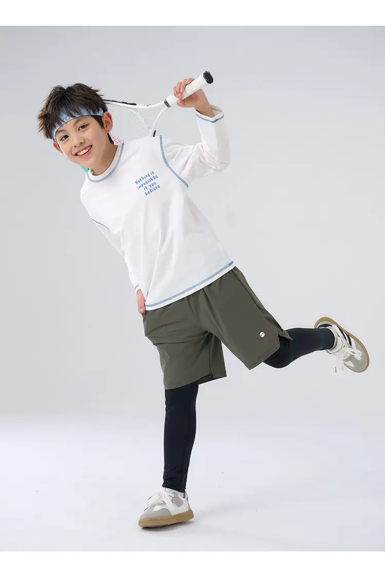 Kids Quick-Drying T-Shirt Cotton Breathable Sports Wear — feature 21