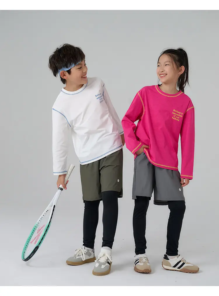 Kids Quick-Drying T-Shirt Cotton Breathable Sports Wear — feature 22