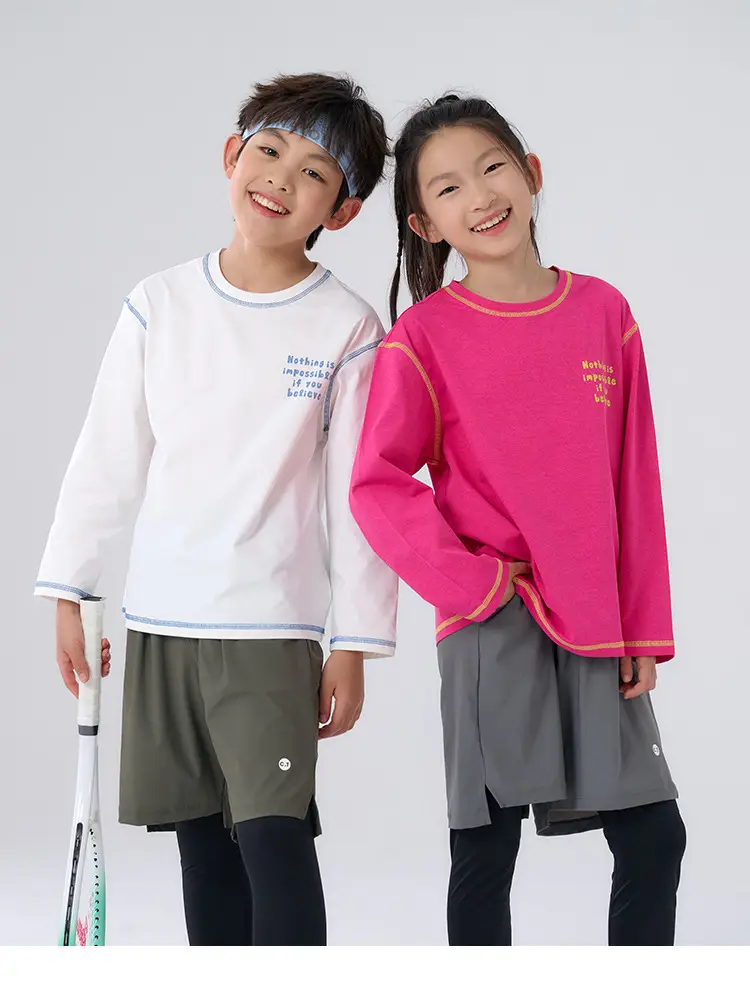Kids Quick-Drying T-Shirt Cotton Breathable Sports Wear — feature 24