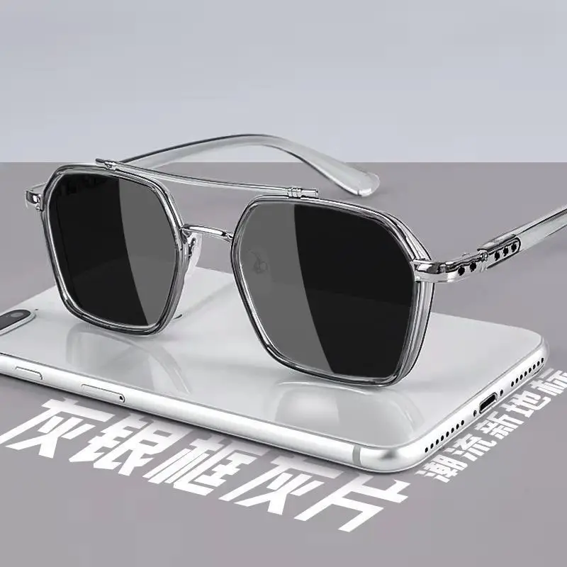 Men UV Blocking Sunglasses Same Style Driving Fishing Glasses