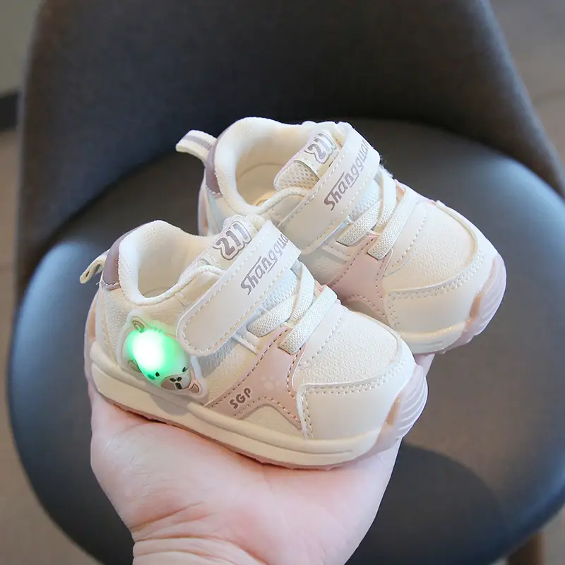 Baby Key Shoes with LED Light 1-2Yrs Soft Sole