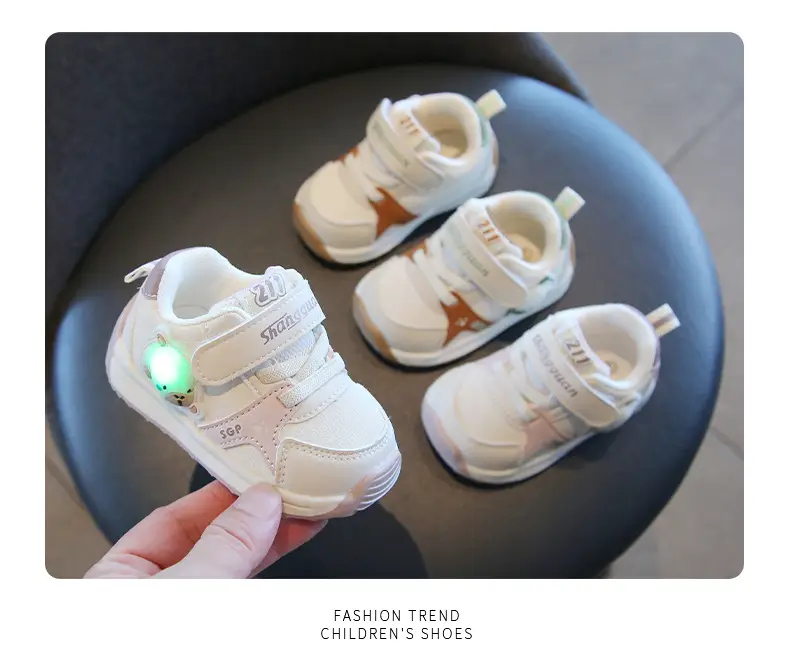 Baby Key Shoes with LED Light 1-2Yrs Soft Sole — feature 11