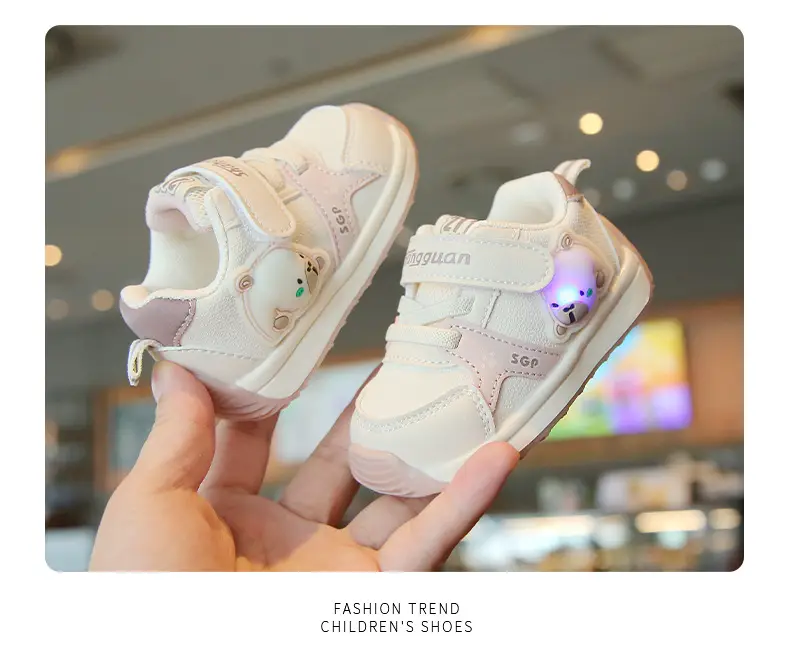 Baby Key Shoes with LED Light 1-2Yrs Soft Sole — feature 17
