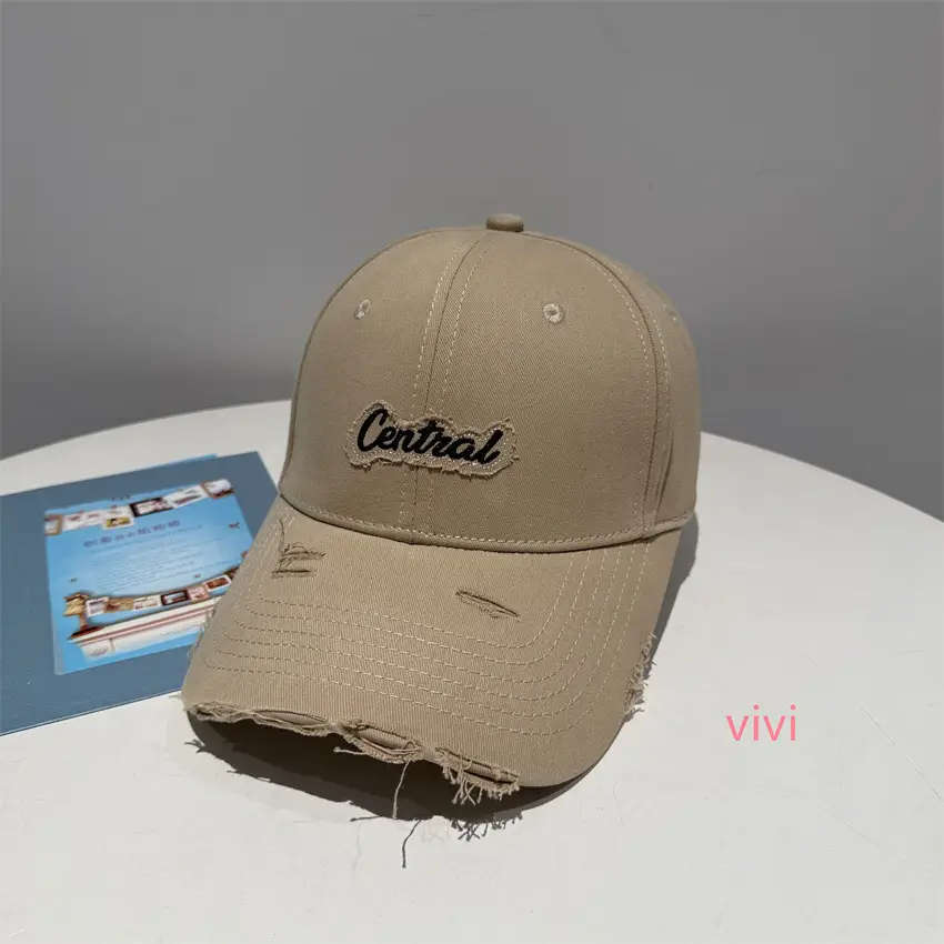 Black Central Embroidered Baseball Cap for Women - Image 3