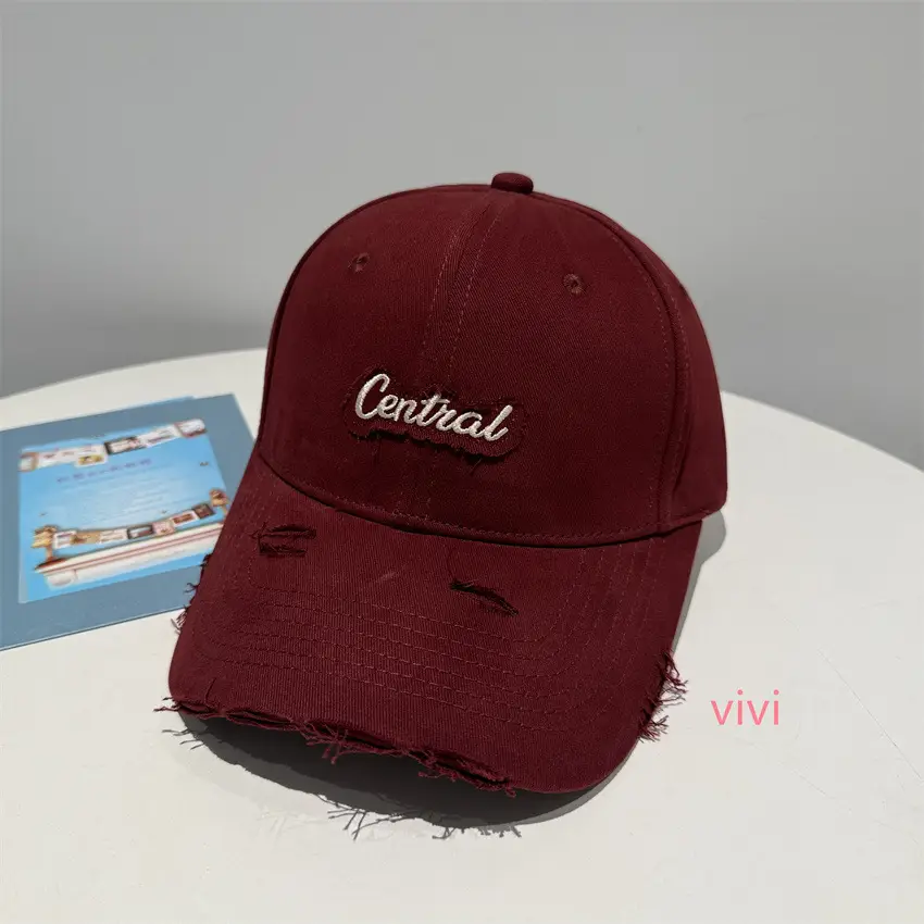 Black Central Embroidered Baseball Cap for Women - Image 4