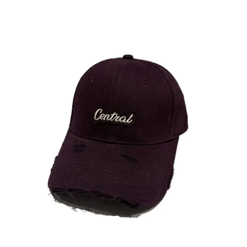 Black Central Embroidered Baseball Cap for Women - Image 9