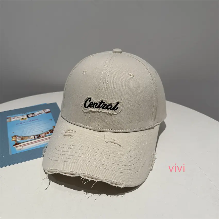 Black Central Embroidered Baseball Cap for Women - Image 2