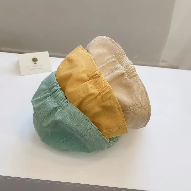 Baby Beret Hats for Kids, Colorful British Peaked Cap Hello Summer Forward Hat - Image 8