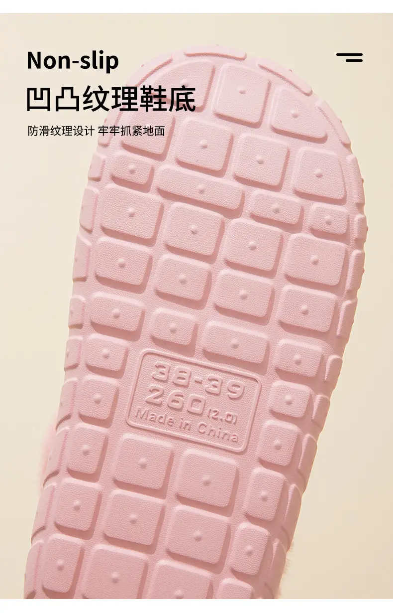 Snow Boots, Outdoor Waterproof Slippers with Heel, Women's Winter Home New Style Couple Thick-Soled Fleece-Lined Warm Cotton Shoes for Men — feature 11