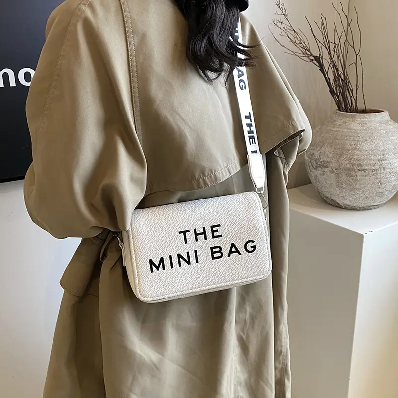 New Simple Letter Print Mini Crossbody Bag - Image 6