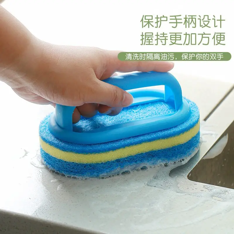 Multifunctional Kitchen Sink Brush with Handle