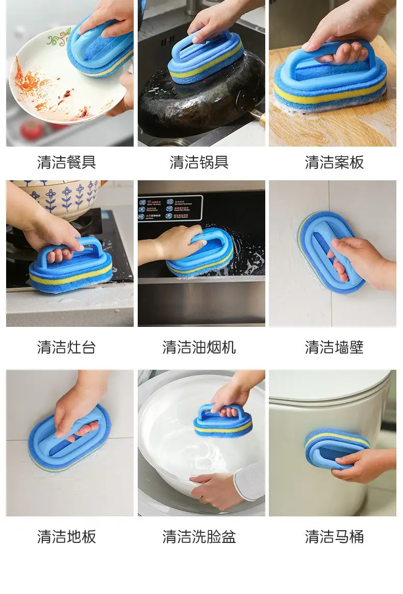 Multifunctional Kitchen Sink Brush with Handle — feature 4