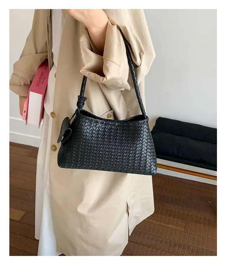 Retro Brown Textured Crossbody Bag for Women — feature 13
