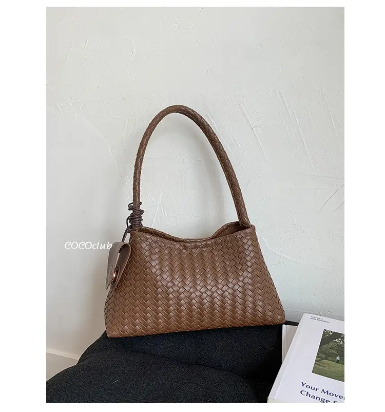 Retro Brown Textured Crossbody Bag for Women — feature 6