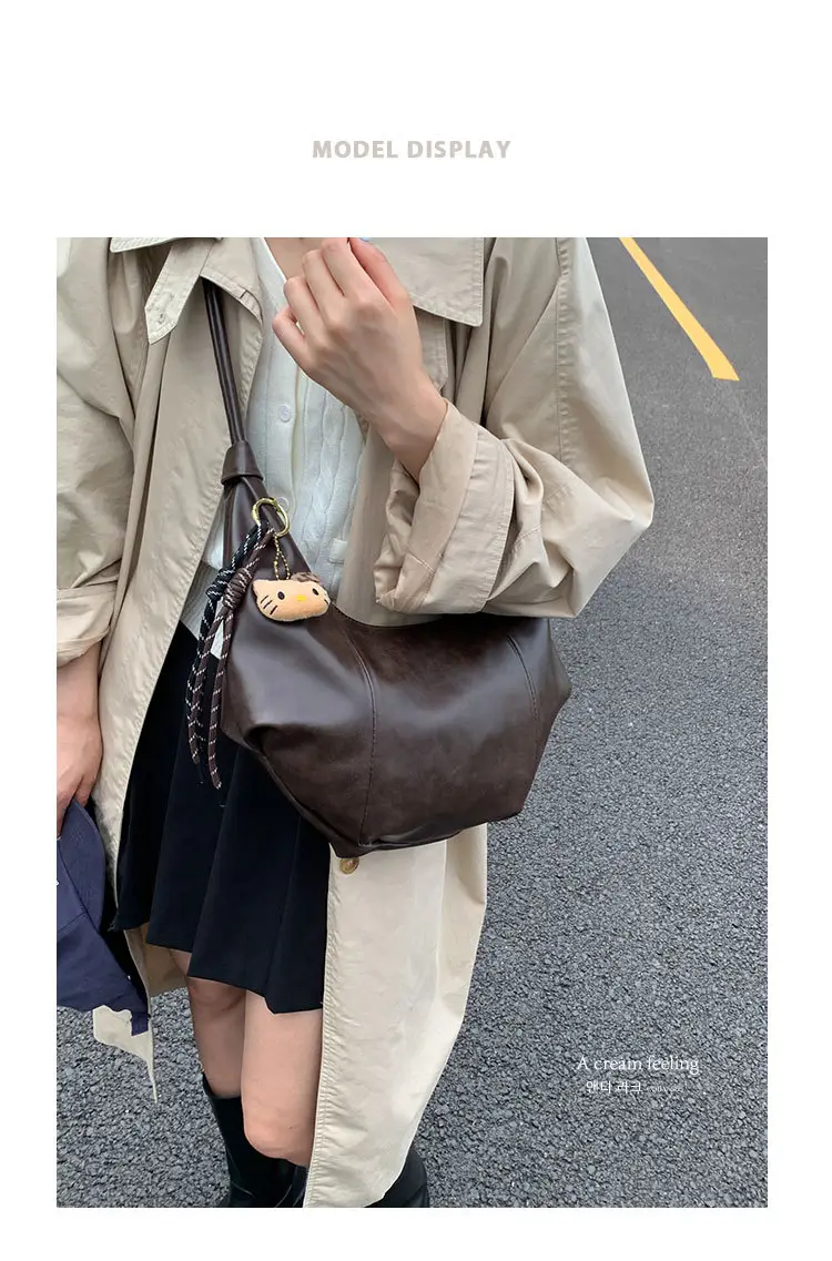 Brown Leather Shoulder Bag for Women 2025 — feature 2
